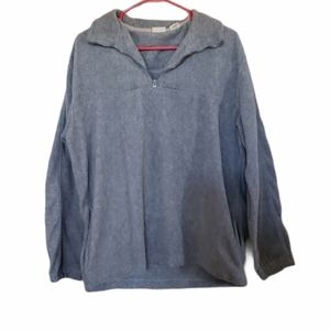 Apparel Zone Fleece Sweater in Gray